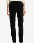 BLACK STRETCH CORD PANTS Corfu Jeans
