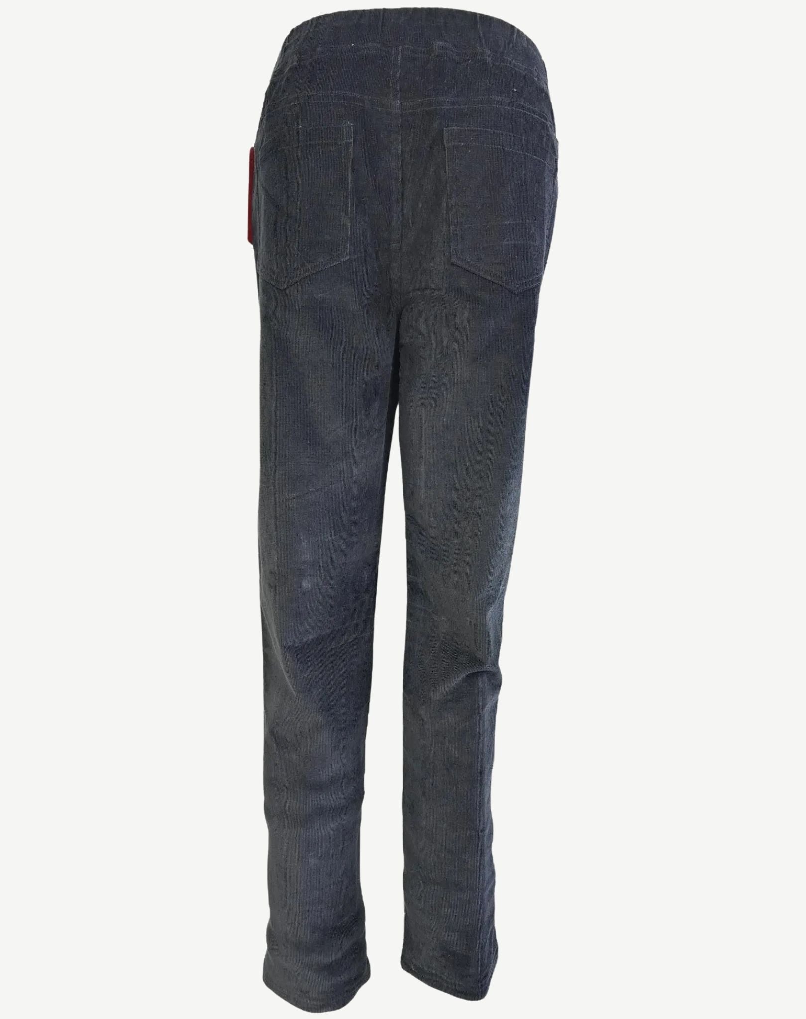 BLACK STRETCH CORD PANTS Corfu Jeans