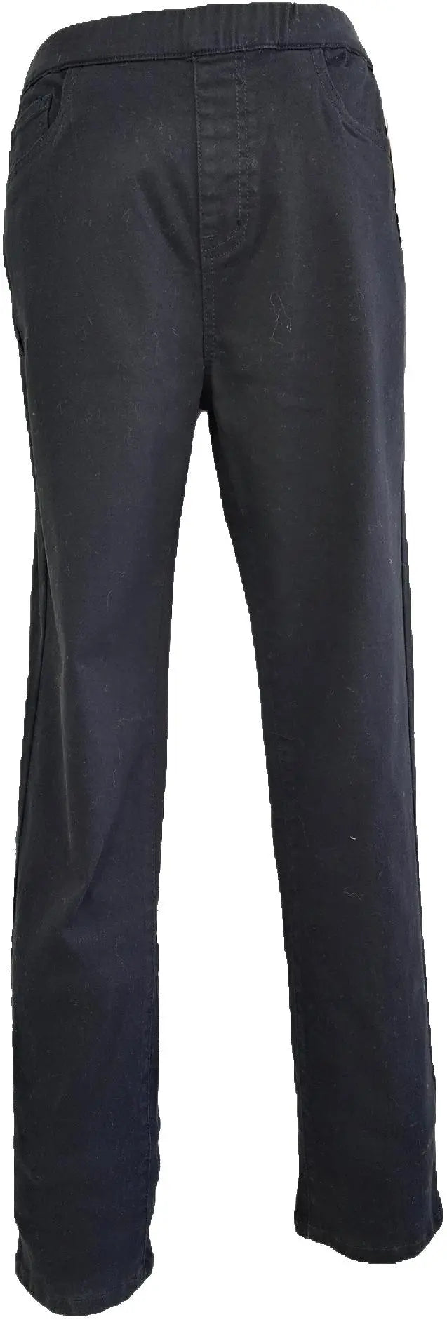 W2412328 BLACK COLOURED STRETCH DENIM PANTS Corfu Jeans