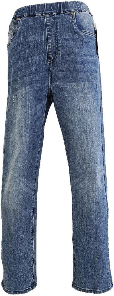 W2412328 DISTRESSED WASH STRETCH DENIM JEANS Corfu Jeans