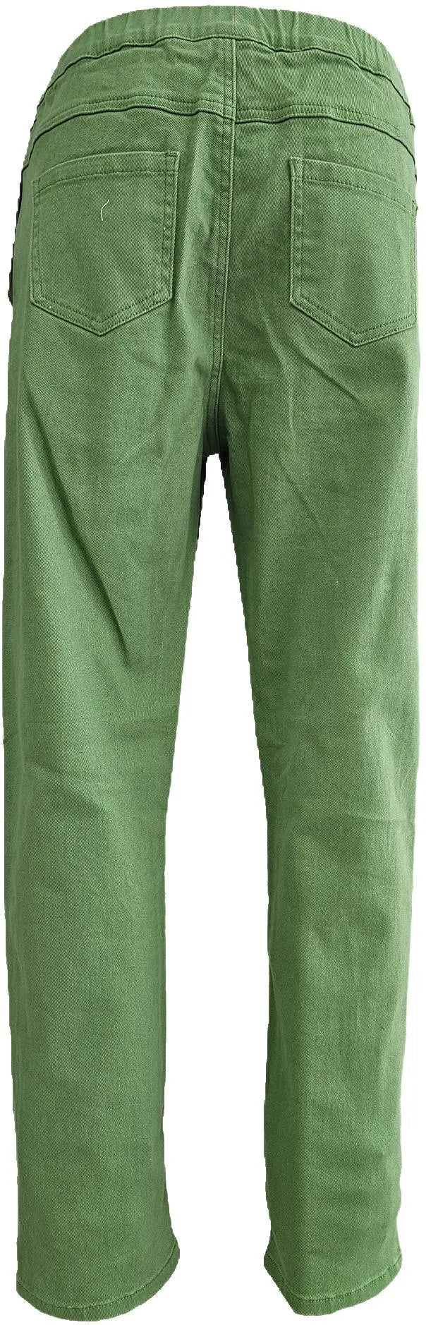 W2412328 GRANITE GREEN COLOURED DENIM TWILL PANTS Corfu Jeans