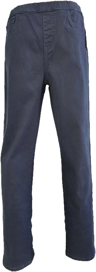 W2412328 NAVY COLOURED DENIM TWILL PANTS Corfu Jeans