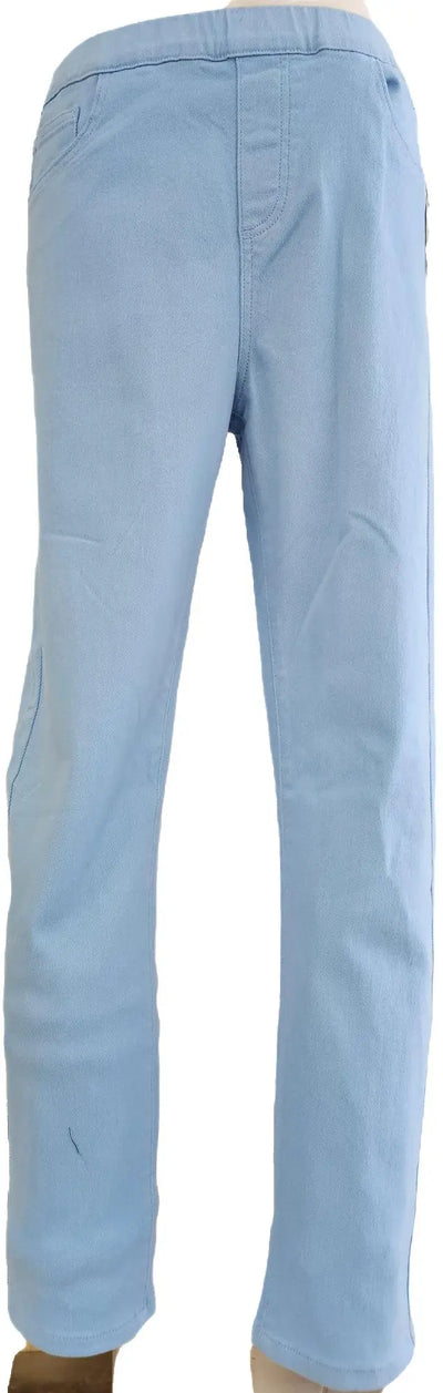 W2412328 TRANQUIL BLUE COLOURED DENIM TWILL PANTS Corfu Jeans