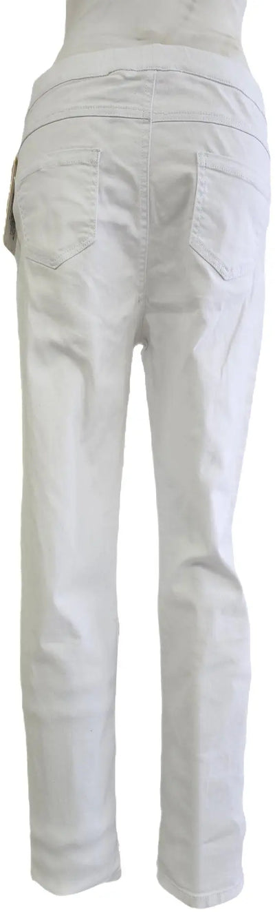 W2412328 WHITE COLOURED DENIM TWILL PANTS Corfu Jeans