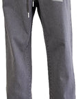 W2412329 GREY COLOURED MICRO KNIT STRETCH DENIM PANTS Corfu Jeans