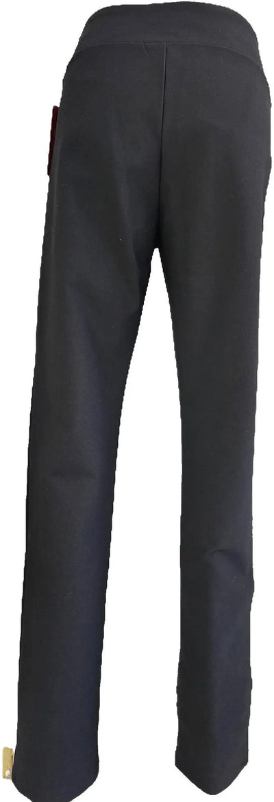 W2418569 BLACK PONTI DI ROMA PANTS Corfu Jeans