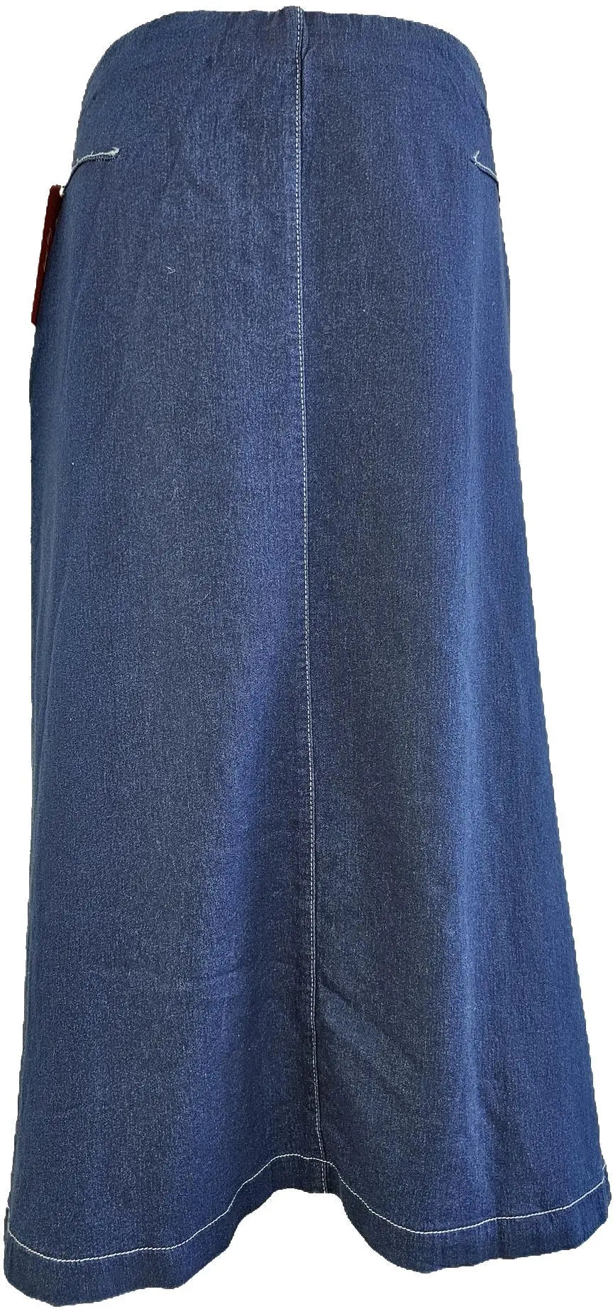 W2418719 INDIGO MICRO KNIT DENIM SKIRT Corfu Jeans