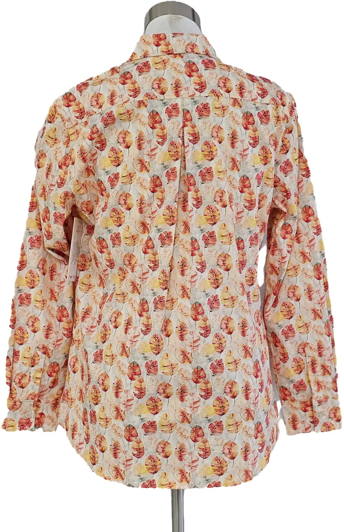 W2426410 FALL LEAVES COTTON PRINT SHIRT Corfu Jeans