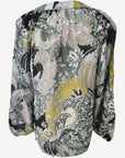 DELIGHTFUL SOFT PRINT LONG SLEEVE BLOUSE Corfu Jeans