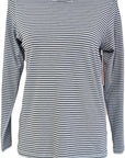 W2438119 BLUE INDIGO STRIPED KNIT Corfu Jeans