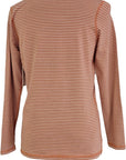 W2438119 BRICK WHITE STRIPED KNIT Corfu Jeans
