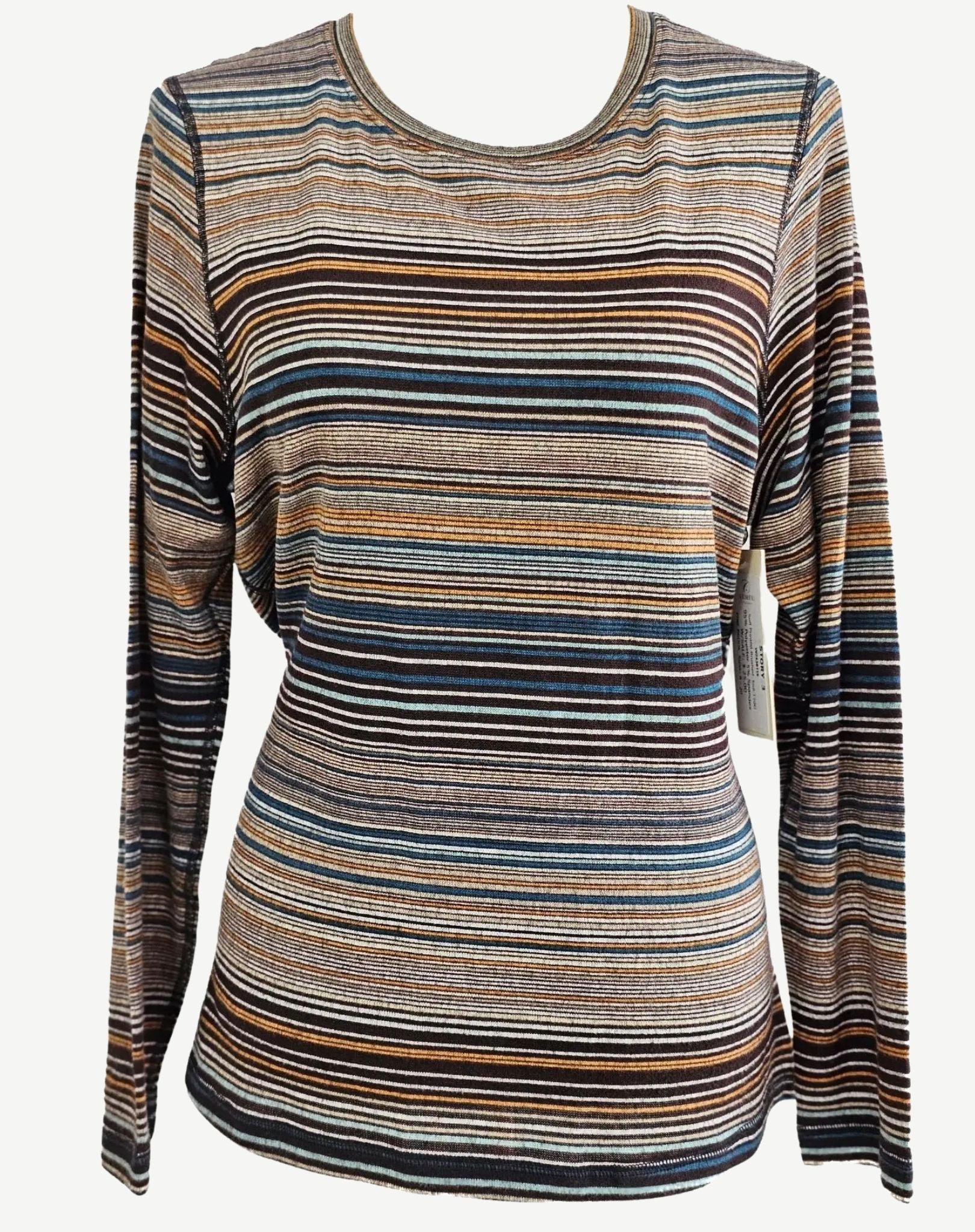 PINE BROOK SOFT BRUSHED KNIT LONG SLEEVE TOP Corfu Jeans