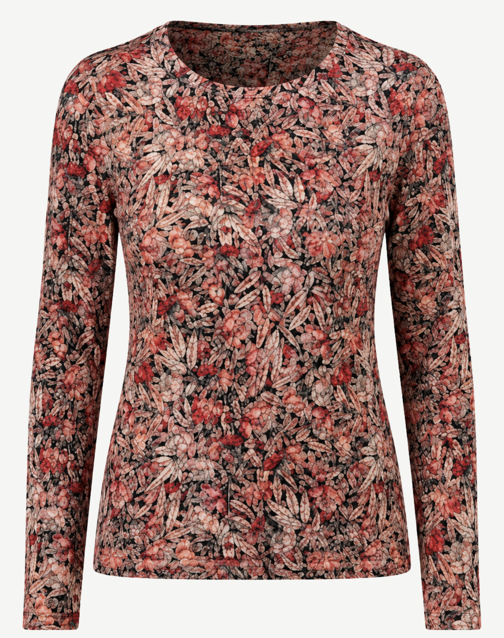 Roseate Printed Jersey Long Sleeve Top Corfu Jeans