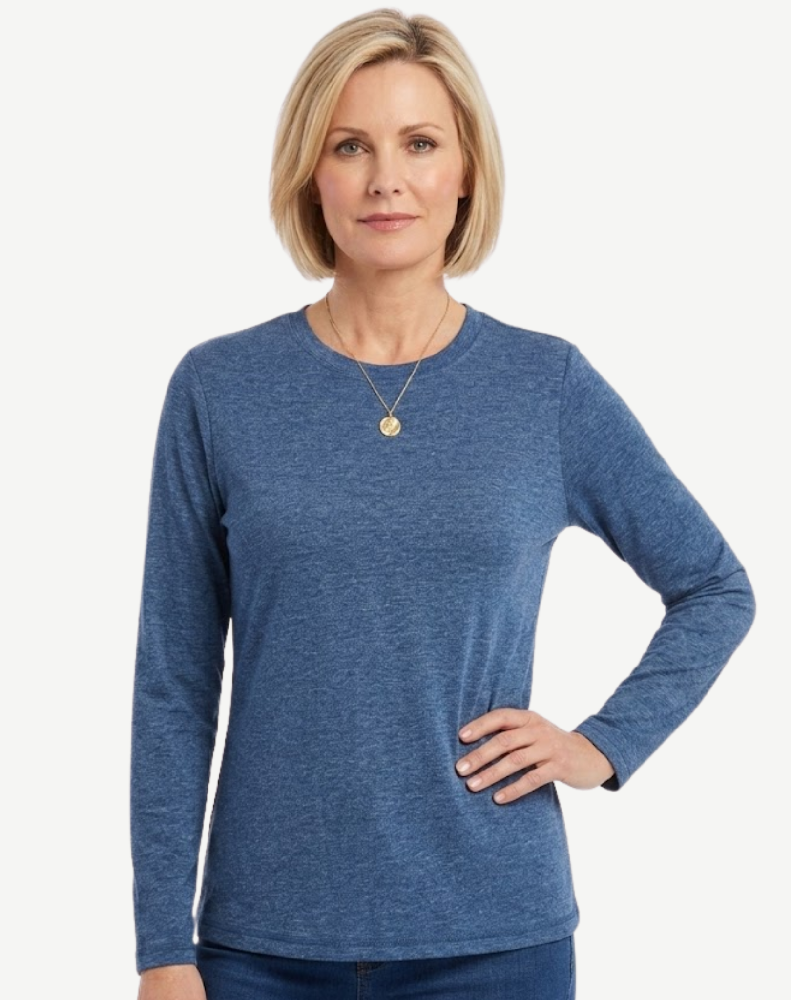 Teal Long Sleeve Tee Corfu Jeans