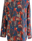W2438541 AUTUMN PALETTE PRINTED SOFT KNIT Corfu Jeans