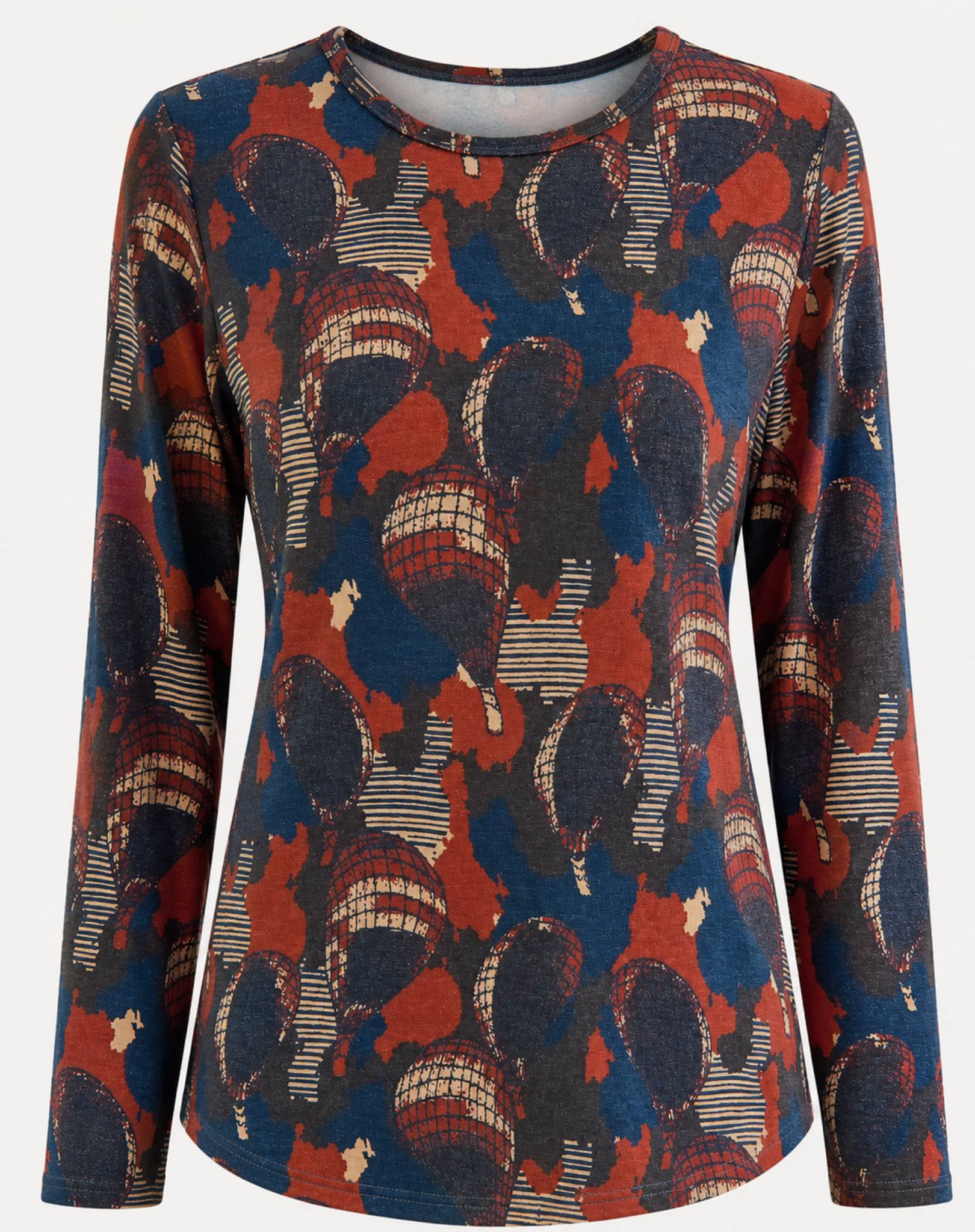 Autumn Palette Long Sleeve Knit Top Corfu Jeans
