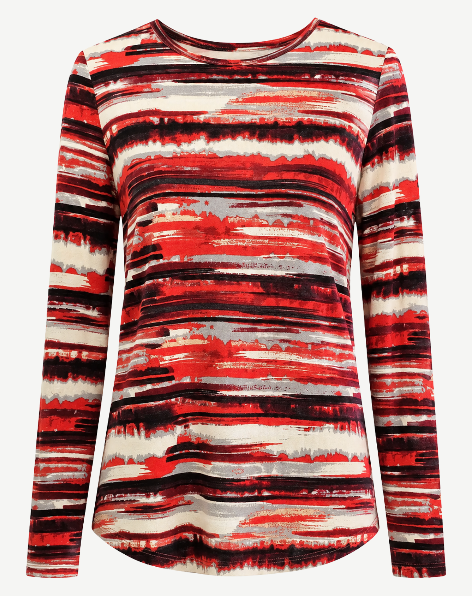 Crimson Long Sleeve Knit Top Corfu Jeans