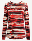 Crimson Long Sleeve Knit Top Corfu Jeans