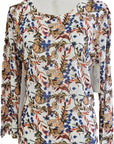 W2438580 BOTANICAL PAPER PRINT KNIT Corfu Jeans