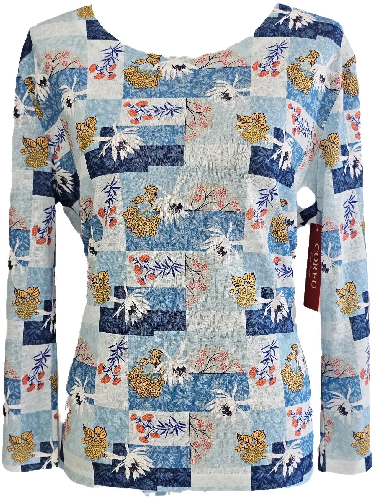 W2438580 WINTER THAW PAPER PRINT KNIT Corfu Jeans