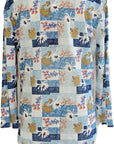 W2438580 WINTER THAW PAPER PRINT KNIT Corfu Jeans