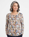 Botanical Long Sleeve Knit Top Corfu Jeans