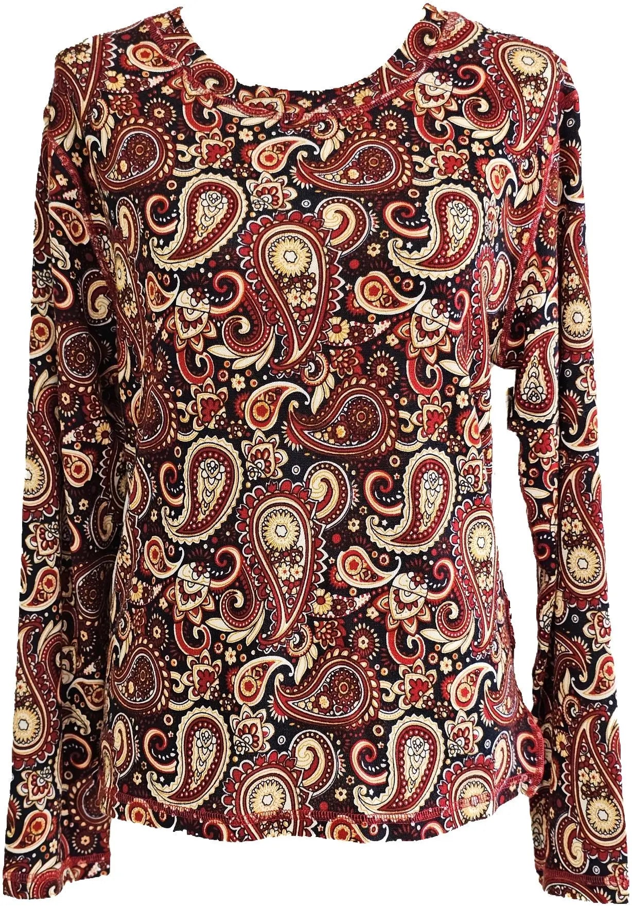 W2438586 AMBER PAISLEY SOFT BRUSHED KNIT Corfu Jeans