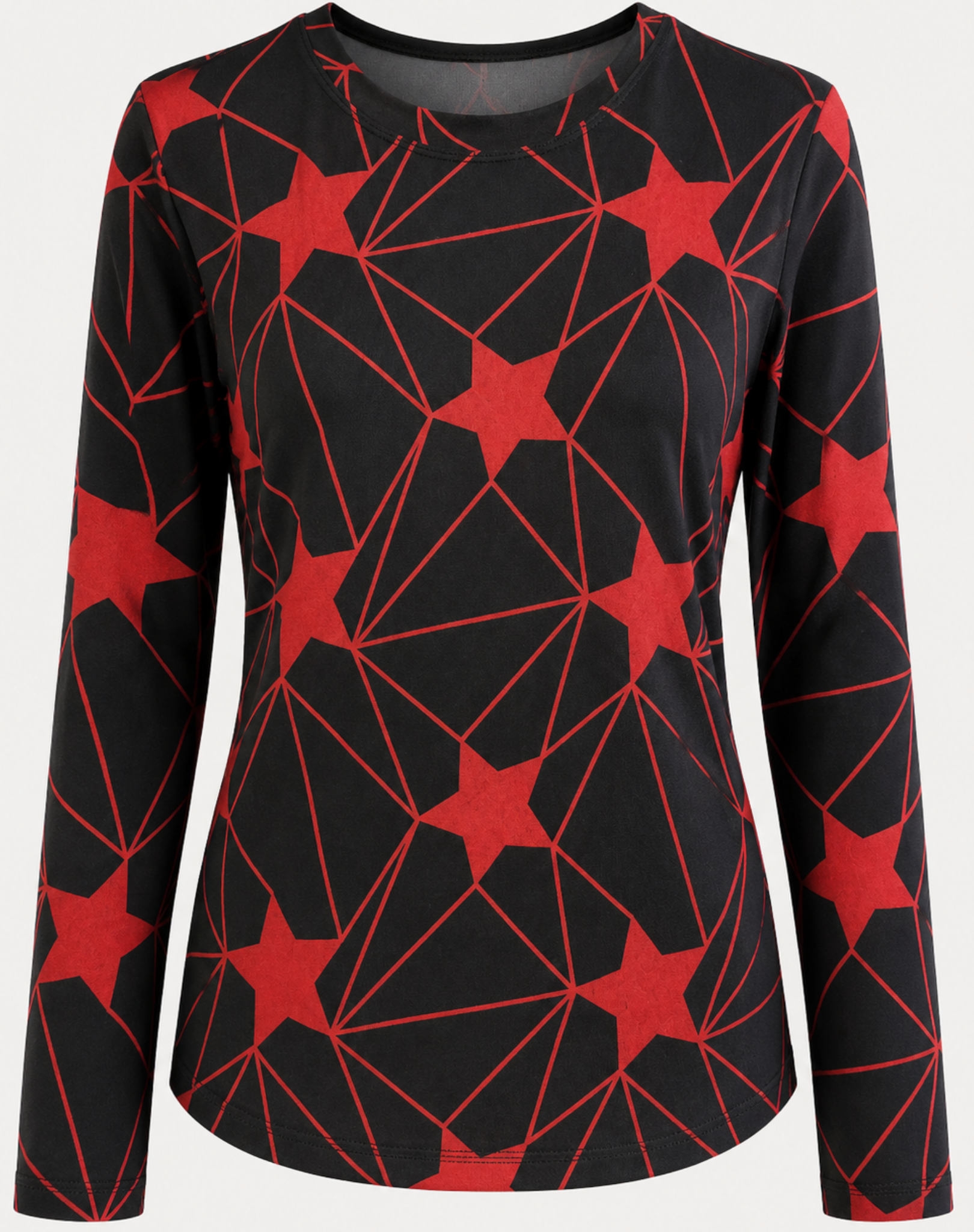 Fractured Star Long Sleeve Knit Top Corfu Jeans