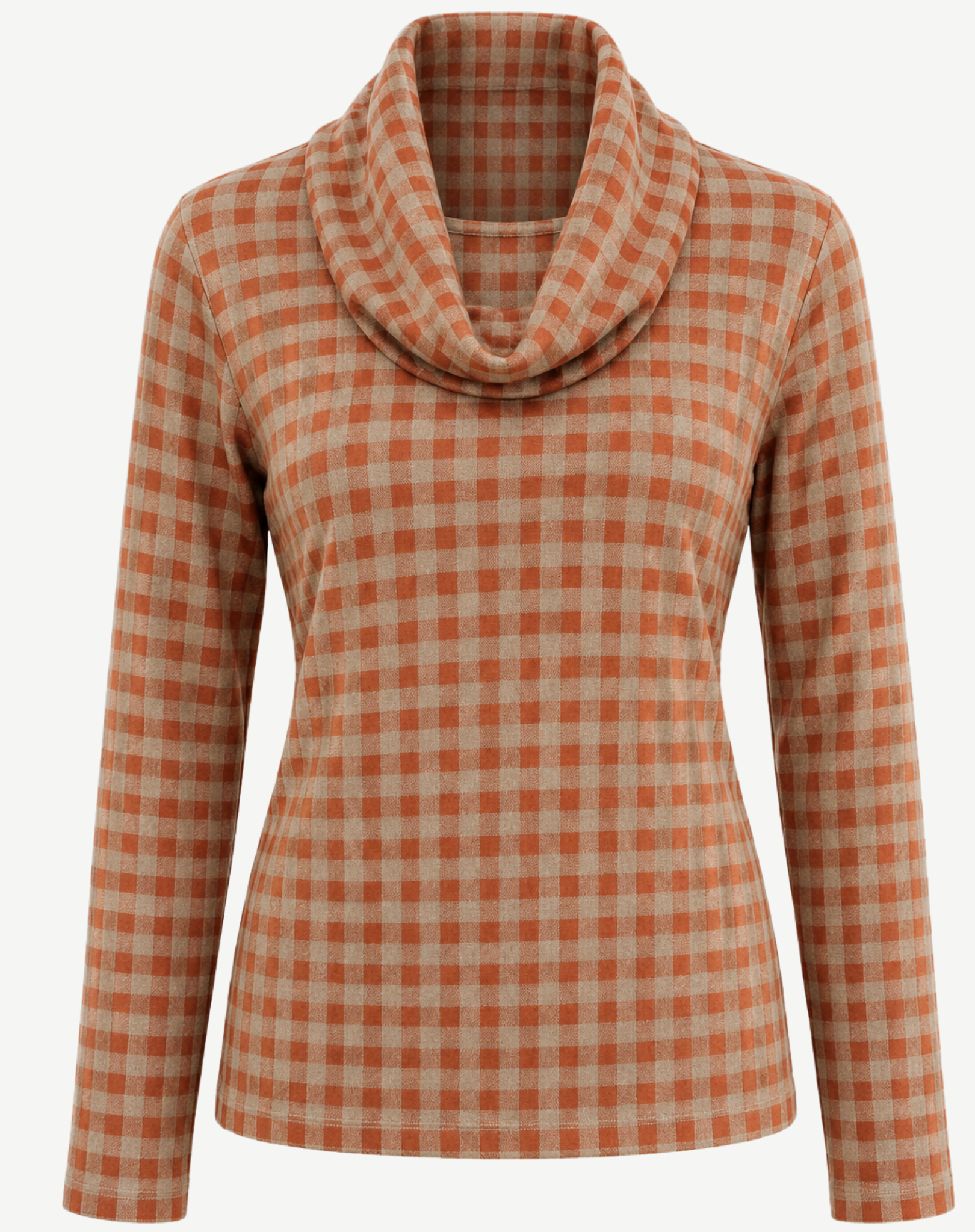 Cedar Check Long Sleeve Knit Turtleneck Corfu Jeans