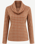 Cedar Check Long Sleeve Knit Turtleneck Corfu Jeans