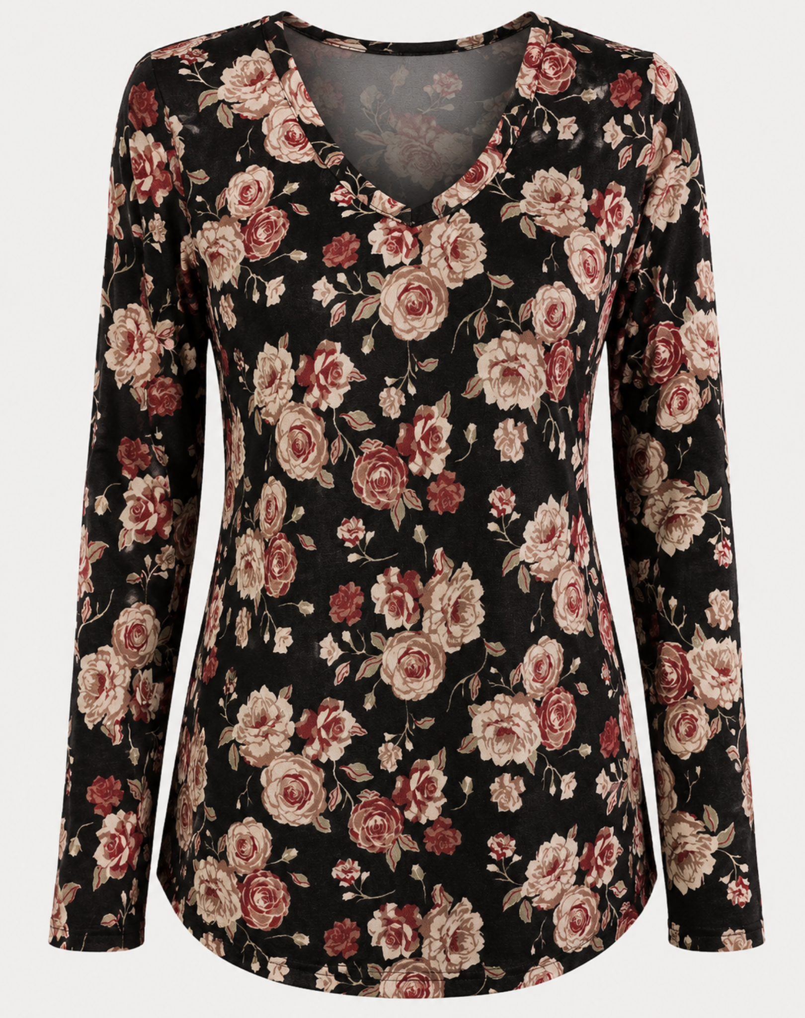 Pink Cottage Long Sleeve Knit Top Corfu Jeans