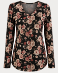 Pink Cottage Long Sleeve Knit Top Corfu Jeans