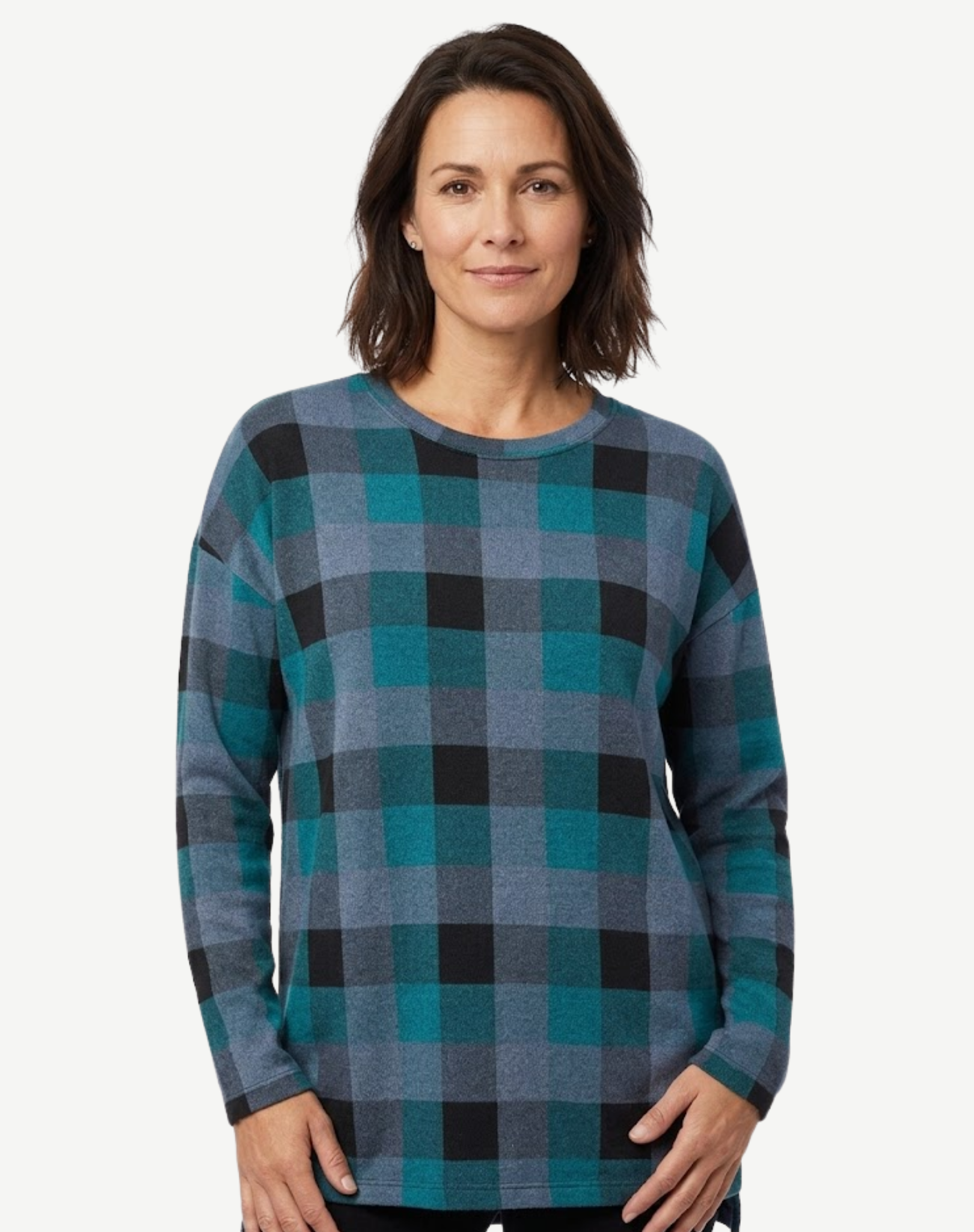 Teal Long Sleeve Knit Top Corfu Jeans