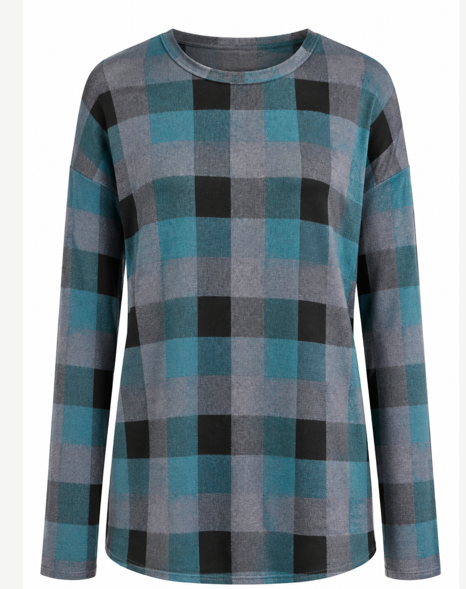 Teal Long Sleeve Knit Top Corfu Jeans