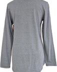 W2438718 TURKISH BLUE STRIPED KNIT Corfu Jeans