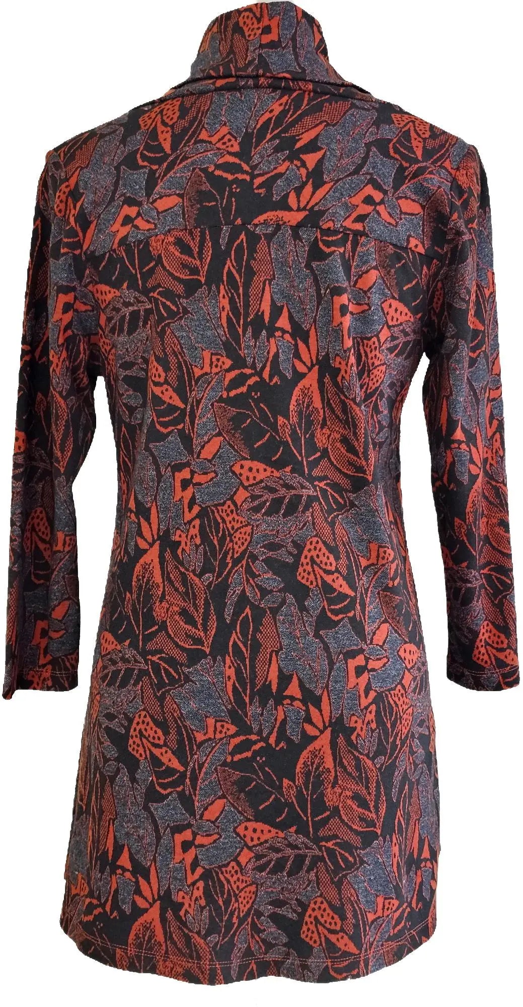 W2438724 RUST BLACK PRINTED SOFT KNIT Corfu Jeans