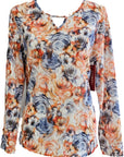 W2438734 BLOOMING BLUE PAPER PRINT KNIT Corfu Jeans