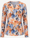 Blooming Blue Long Sleeve Knit Top Corfu Jeans
