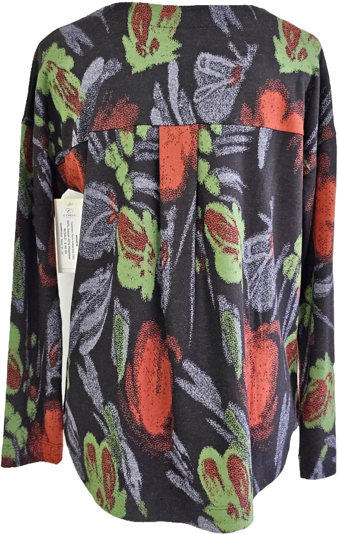 W2438735 SHAMROCK PRINTED SOFT KNIT Corfu Jeans
