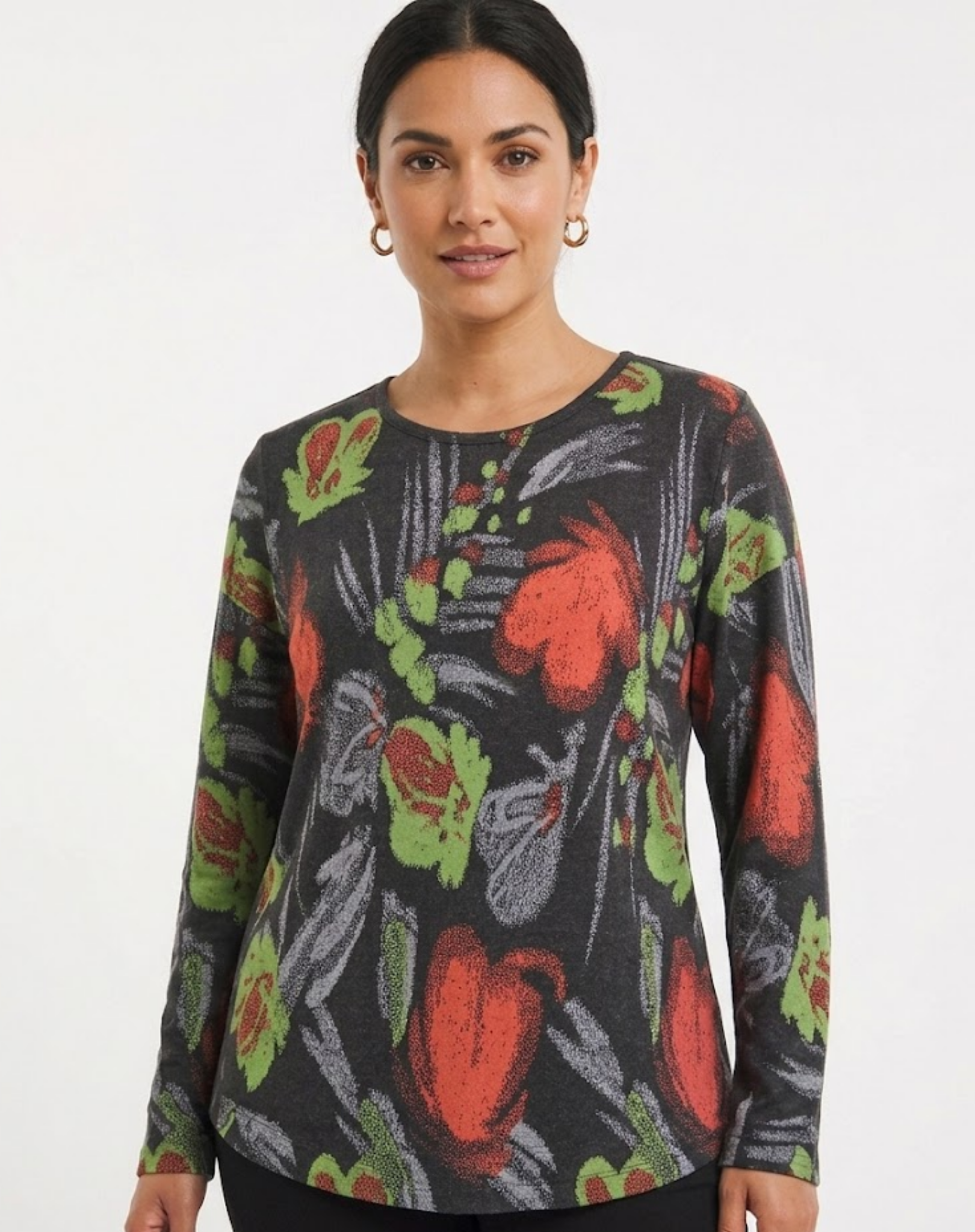 Shamrock Long Sleeve Knit Top Corfu Jeans