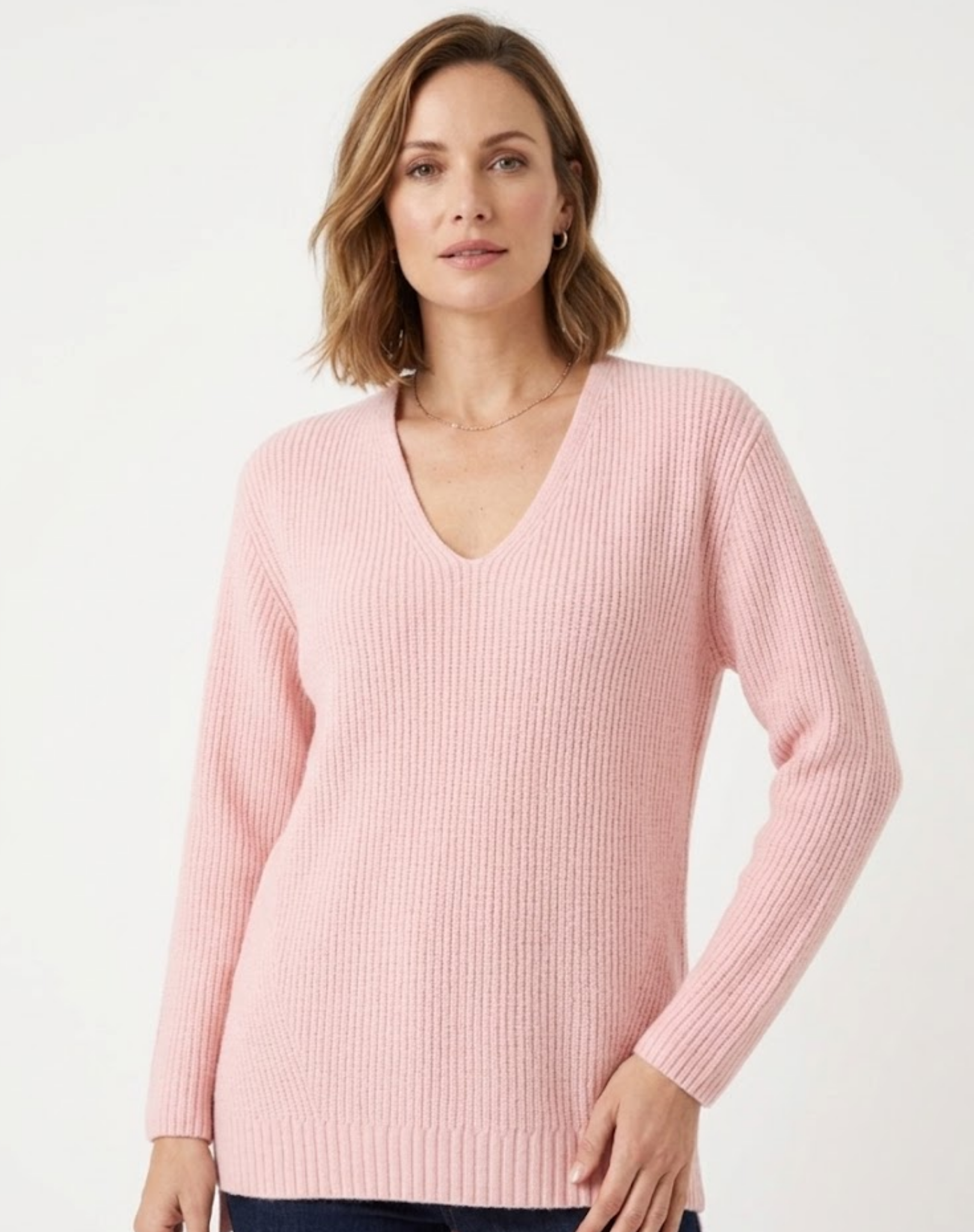 W2449167 PETAL MOHAIR LOOK YARN KNIT Corfu Jeans
