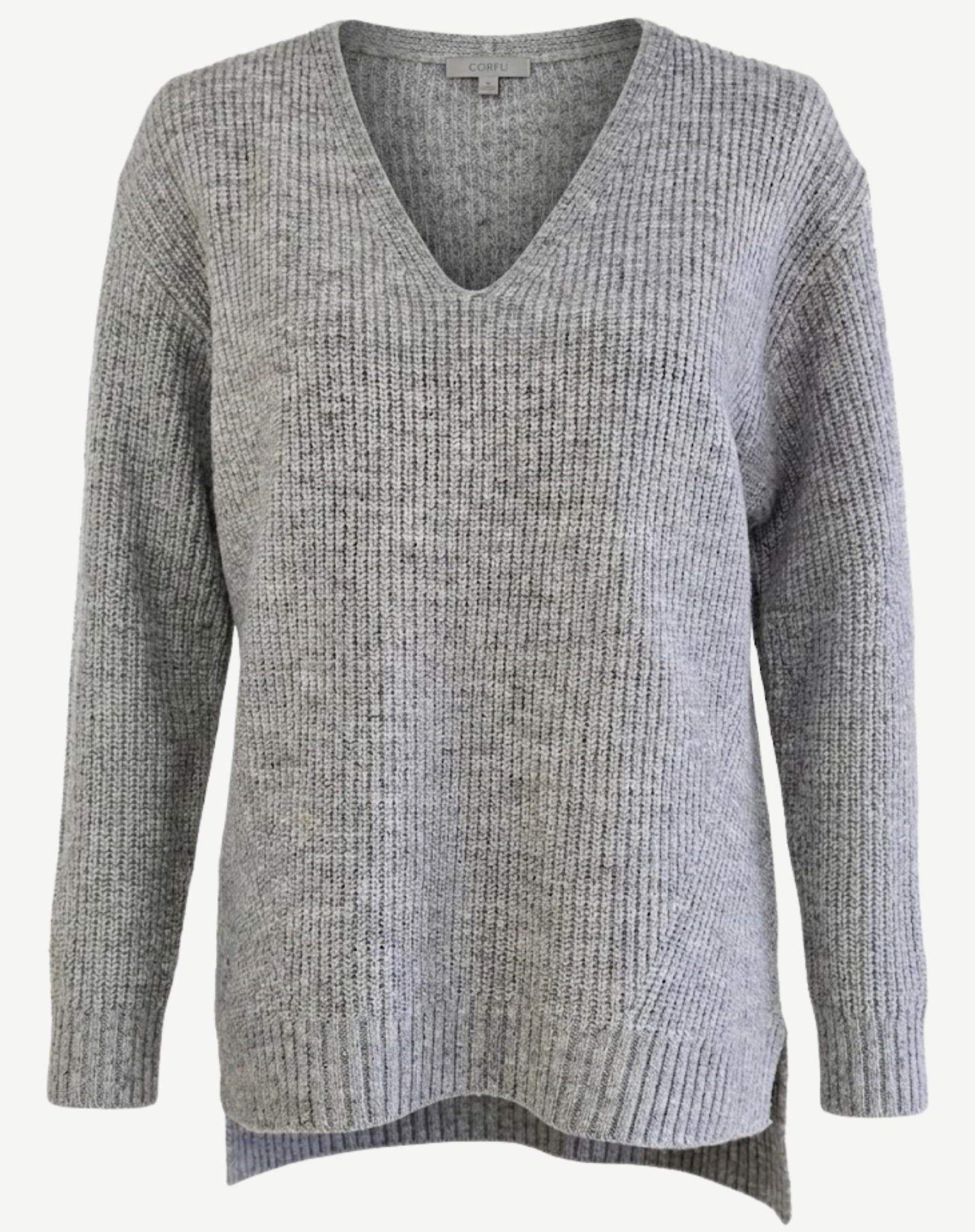 W2449167 SILVER PEARL MOHAIR LOOK YARN KNIT Corfu Jeans