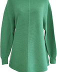 W2449205 HIGHLAND GREEN SOFT KNIT JUMPER Corfu Jeans