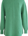 W2449205 HIGHLAND GREEN SOFT KNIT JUMPER Corfu Jeans