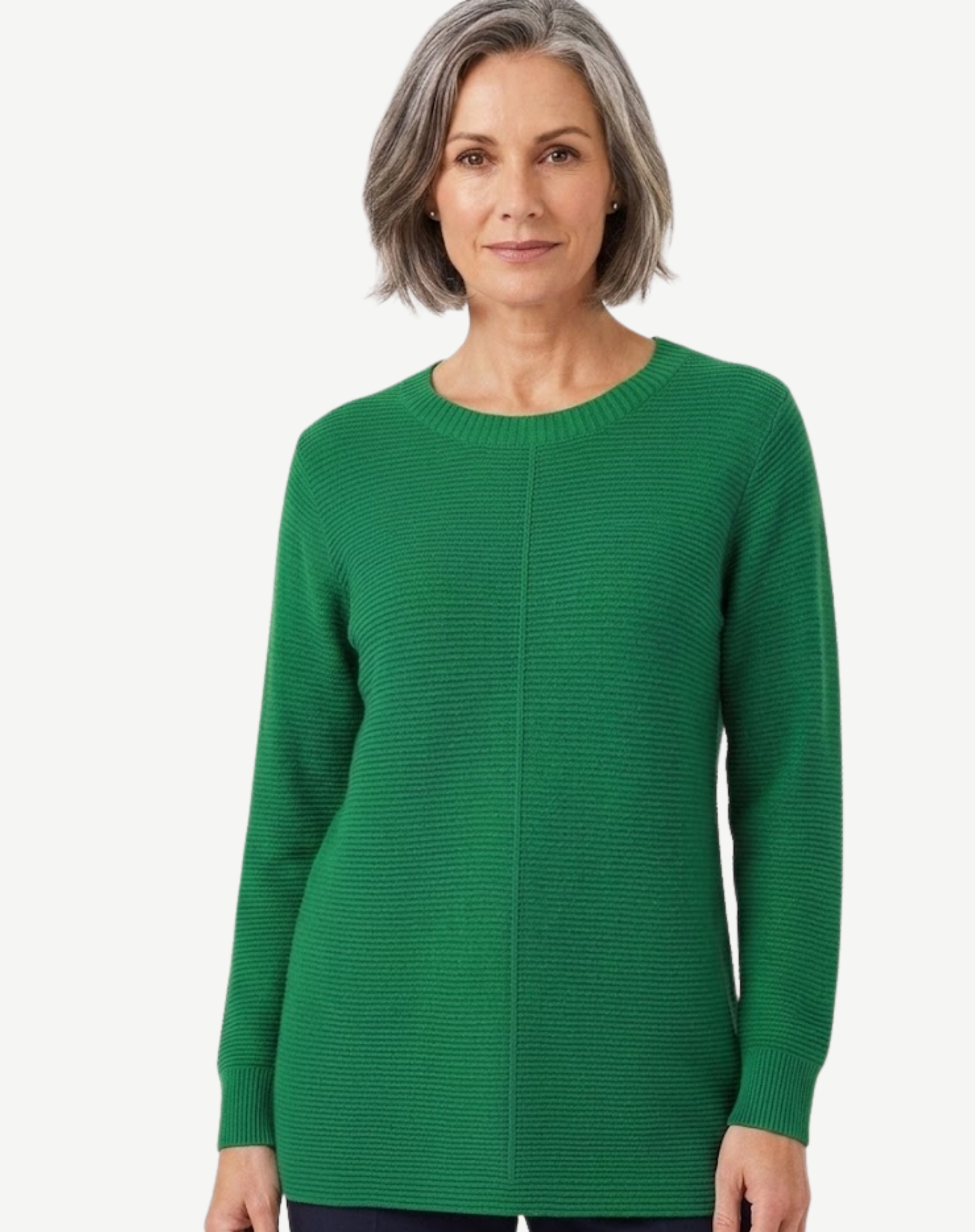 HIGHLAND GREEN SOFT KNIT LONG SLEEVE JUMPER Corfu Jeans