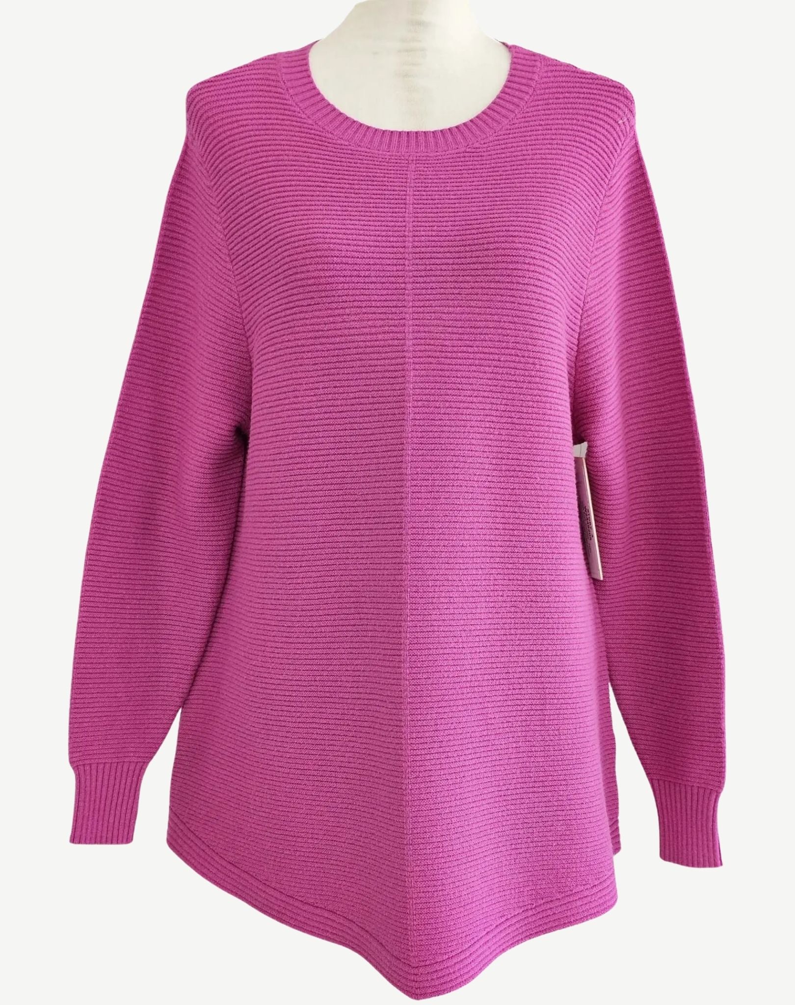 MAGENTA SOFT KNIT LONG SLEEVE JUMPER Corfu Jeans