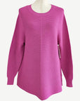 MAGENTA SOFT KNIT LONG SLEEVE JUMPER Corfu Jeans