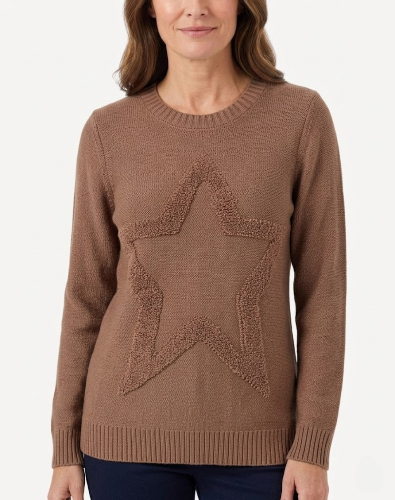 Coffee Star Knit Sweater Corfu Jeans