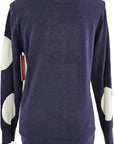 W2449235 NAVY WHITE SPOT PLAIN JERSEY KNIT Corfu Jeans