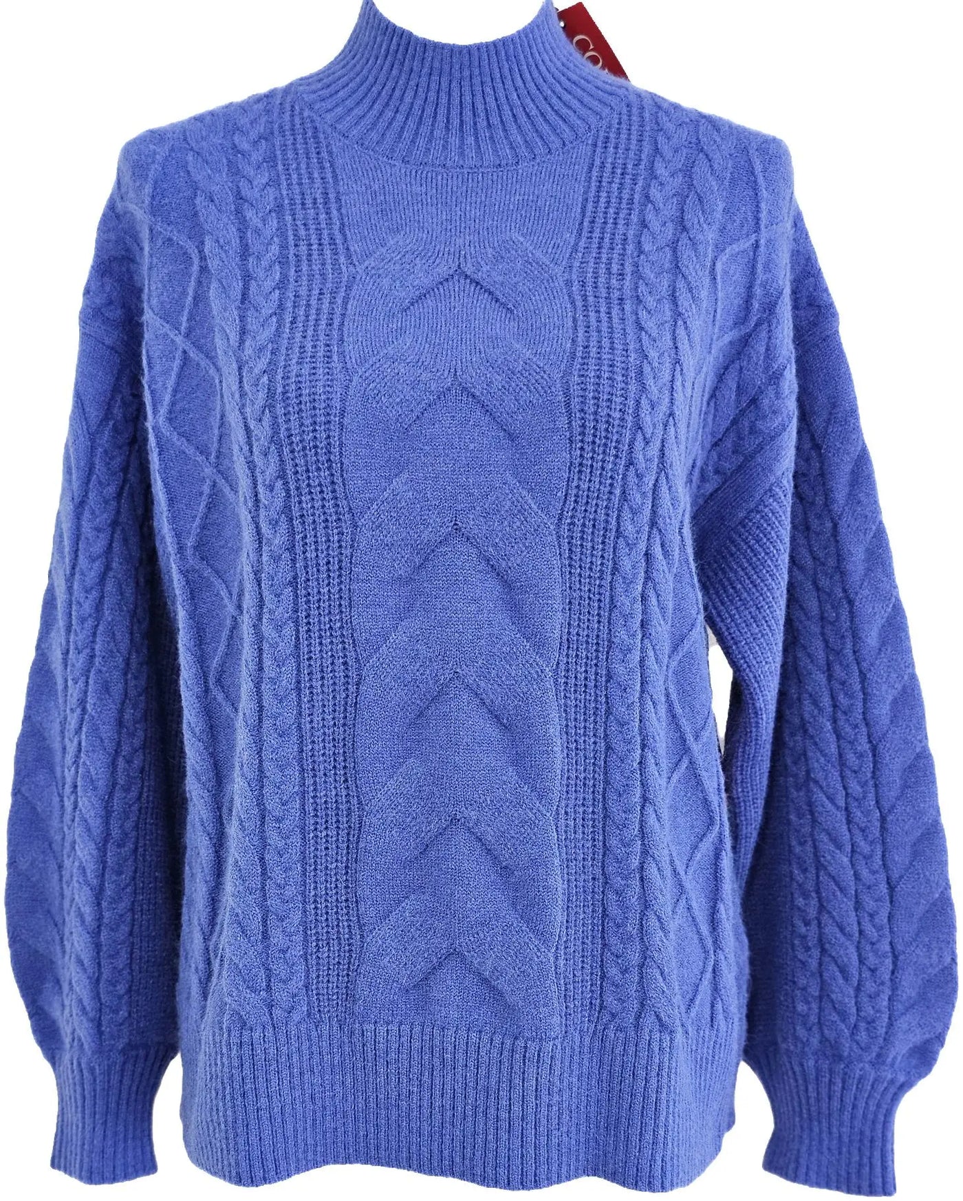 W2449241 SAPPHIRE CABLE KNIT FULL SLEEVE JUMPER Corfu Jeans